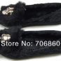 26. Winter Skull Heads Spring Upset Wedding Ballet Rabbit Hair Flat Shoes Free Shipping