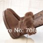 32. Winter New Women Girl Half Boots Ballet Flat Snow Shoes Free Shipping