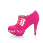 33. Spring New Women Girl Suede Wedges Buckle Pumps Comfort Wedding Sexy Boots Heels Shoes