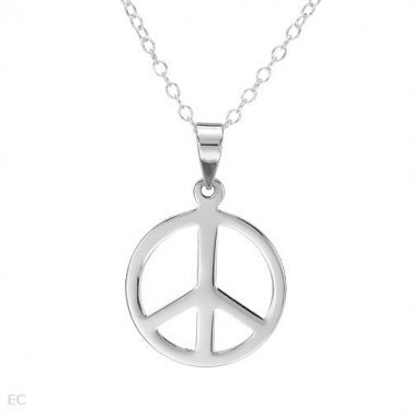 Sterling silver Peace necklace