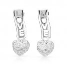 Love accent real diamond ear rings