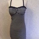 Abercrombie & Fitch Blue & White Striped Women's Mini Dress Size M jersey type