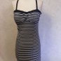 Abercrombie & Fitch Blue & White Striped Women's Mini Dress Size M jersey type