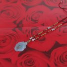 YUN03 Beautiful  flower Jade Necklace