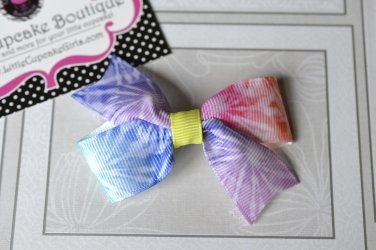 Rainbow Tie Dye 3" Basic Hair Bow