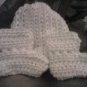 Newborn hats and bootie sets