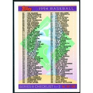 1994 Topps #792 Checklist 4