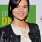 Anya Monzikovain Black Collarless Leather Jacket-361