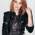 Nicola Roberts Zipper Black Leather Jacket-426