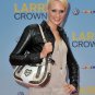 Sarah Knappik Short Black Fashion Leather Jacket-437