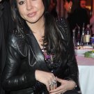 Simone Thomalla Breathtaking Black Leather Jacket-442