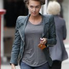 Tamara Ecclestone Wonderful Black Leather Jacket-445