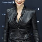 Veronica Ferres Black Slim Leather Jacket-454