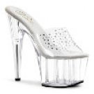 Pleaser 7" Heel Rhinestone Embellished Vamp Platform