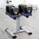 Adjustable Dumbbells with Stand Performance Fitness Systems TB560 - CB15109