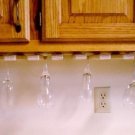 Under Cabinet Wine Glass Rack Holds 21