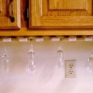 Under Cabinet Wine Glass Rack Holds 15