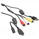 Sony Multi Cable USB AV for DSC-W215 DSC-W220 DSC-W230 DSC-W270 DSC-W275 DSCW290