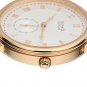 JIUSKO Mens Classic Round Quartz Brown Leather Dress Watch Blue Hands 132MS0107