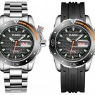 JIUSKO Men's Deep Sea Analog Quartz Dive Watch Set Big Day Date 300m - 120LB02