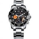 JIUSKO Deep Sea Series Men's Stainless Steel Chronograph 300m Dive Watch 72LSB12
