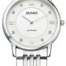 JIUSKO Men Classic Japanese Stainless Steel Silver Dress Watch - 111MS01