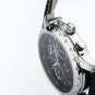 JIUSKO Mens Multifunction Chronograph 24 Hour Alarm Black Leather Watch 113L0202