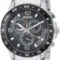 JIUSKO Men's Multifunction Silver-Tone Stainless Steel Watch - 128LSB02