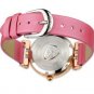 JIUSKO Women's Analog Quartz Diamond Accent Red Leather Watch - 133SS0411