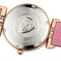 JIUSKO Women's Analog Quartz Diamond Accent Red Leather Watch - 133SS0411