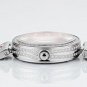 JIUSKO Womens Luxury Silver Quartz Collection Pink Ceramic Watch - 41MSP04