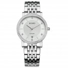 JIUSKO Unisex Luxury Dress Watch Quartz Analog Stainless Steel Band - 125MS01