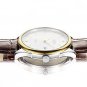 JIUSKO Men's Elegant Brown Wrist Watch Rose Gold & Diamond - 248LRG0107