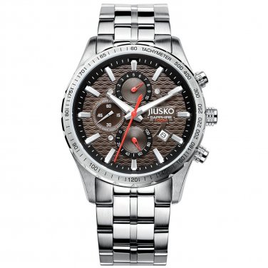 JIUSKO Men's Speedmaster Series Stainless Steel Bracelet Watch - 62LS07