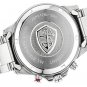 Jiusko Men's 128LSB02 Deep Sea Series Analog Display Quartz Silver Watch + Case