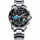 JIUSKO Deep Sea Series Men's Stainless Steel Chronograph 300m Dive Watch 72LSB13