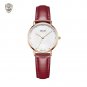 JIUSKO Swiss - Womens Quartz Leather Dress Wrist Watch - Sapphire - 398SBZ1REW