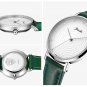 JIUSKO Swiss - Womens Quartz Leather Dress Wrist Watch - Sapphire - 398SBZ1REW