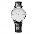 JIUSKO Mens Classic Leather Dress Sapphire Analog Watch - 226LS0102