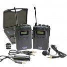 Vidpro XM-W4 Professional UHF Wireless Microphone System + Lavalier + Hard Case
