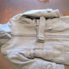 ARTIGLI GIRLS GREY WOOL BELTED DRESS WINTER COAT WITH FUR SIZE 4 REG. $195
