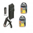 Two 2 Batteries + Charger for Canon HFR20 HFR21 HFR26 HF R28 HF R200 HF R206