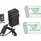 Two 2X Batteries NB-13L + Charger for Canon PowerShot G7 X G5X Digital Camera