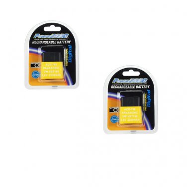 2X Batteries for Panasonic HC-V720 HC-V720P HC-V720MP HC-V720MPC HC-V730 HC-V750