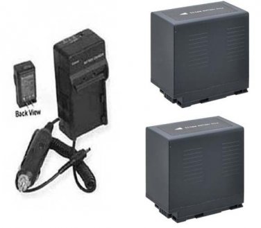 TWO 2X Batteries + Charger for Panasonic Panasonic AG-HPX170 AG-HPX171 AG-HPX172