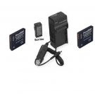 2 Batteries + Charger for Panasonic DMC-FS30A DMC-FS30K DMCFS30A DMCFS30K