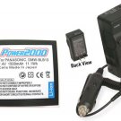 Battery + Charger for Panasonic DMC-G2A DMC-GF1K-K DMC-GH1 DMCG2 DMCG2A DMCG2B