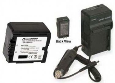 Battery + Charger for Panasonic HDC-SD1PP HDC-SD10 AGHMC80PJ AG-HMC80PJ