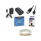 Accessory Kit for Sony DCR-DVD203KIT1 DCR-DVD306 DCR-DVD306E DCR-DVD308 DVD310E