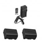 2 Batteries +Charger for JVC GZ-HM450US GZ-HM550BUS GZ-HM550U GZ-HM650U GZHM650B